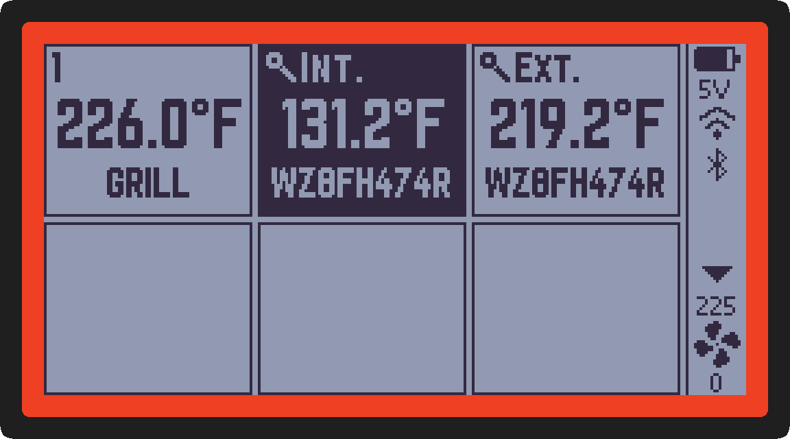 Tile View Screenshot (Temperature)